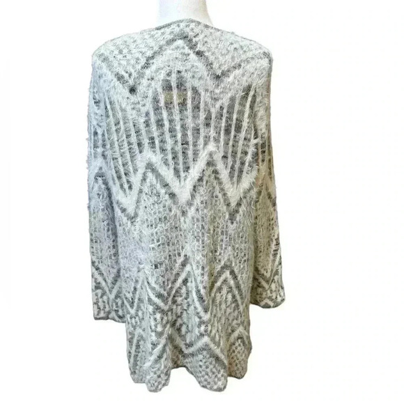 New Directions Women's Space Dye Jacquard
Eyelash Cardigan Size XL - Picture 3 of 5
